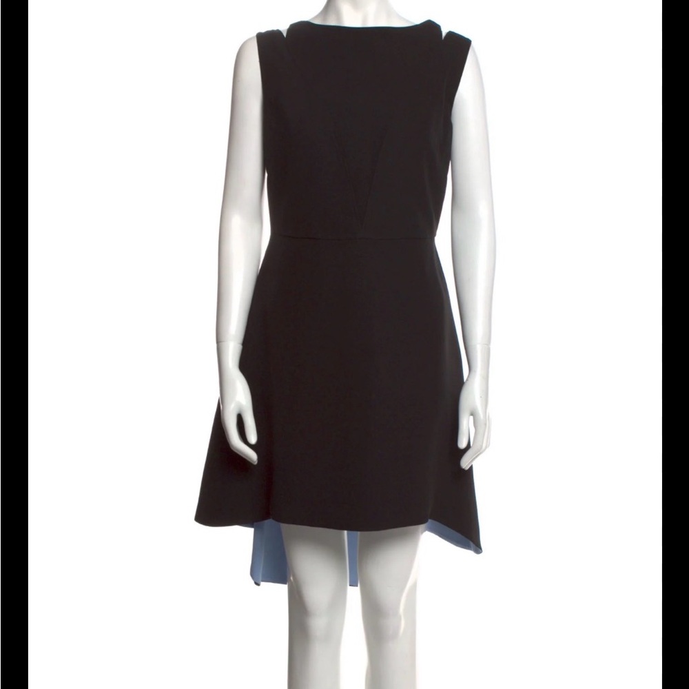 Dior Black and Blue High Low Dress 2015